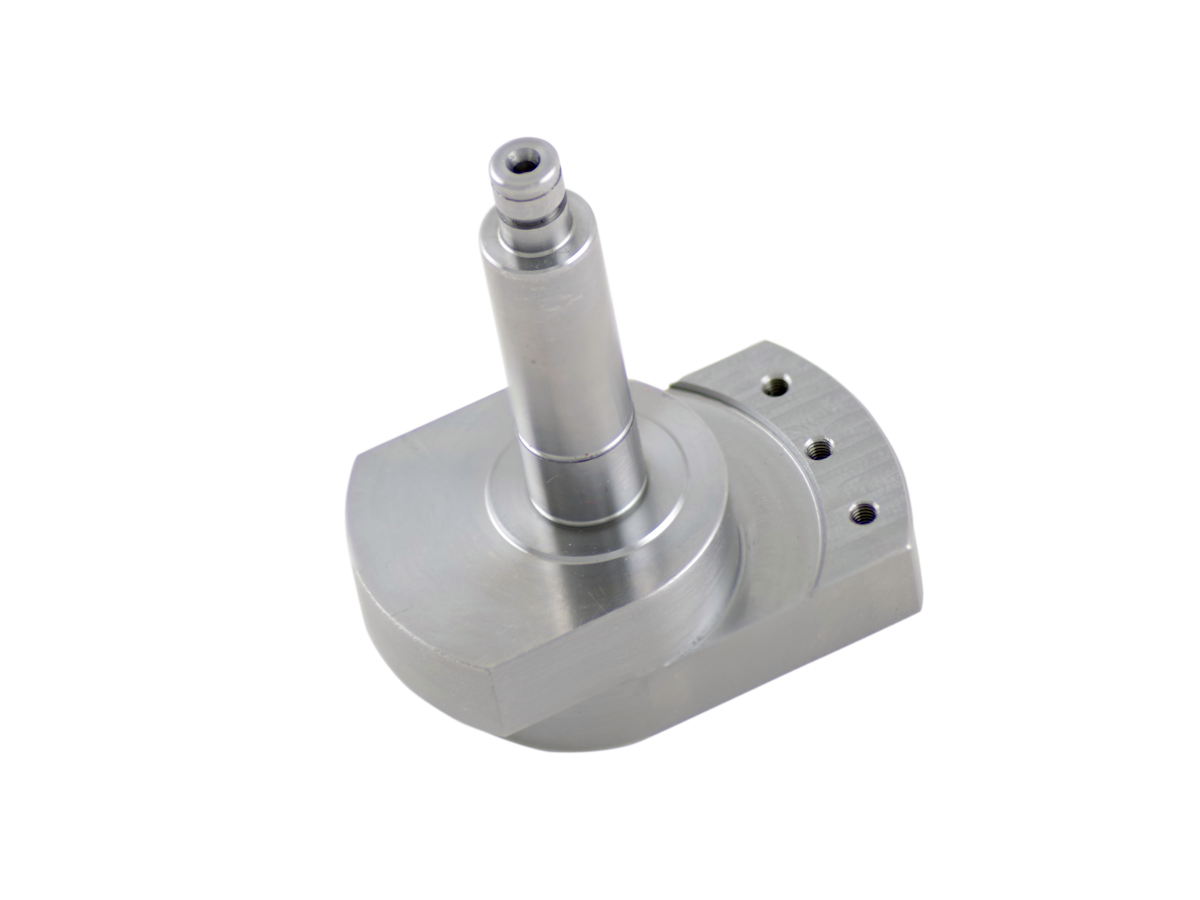 CNC machining centre producing precision metal parts