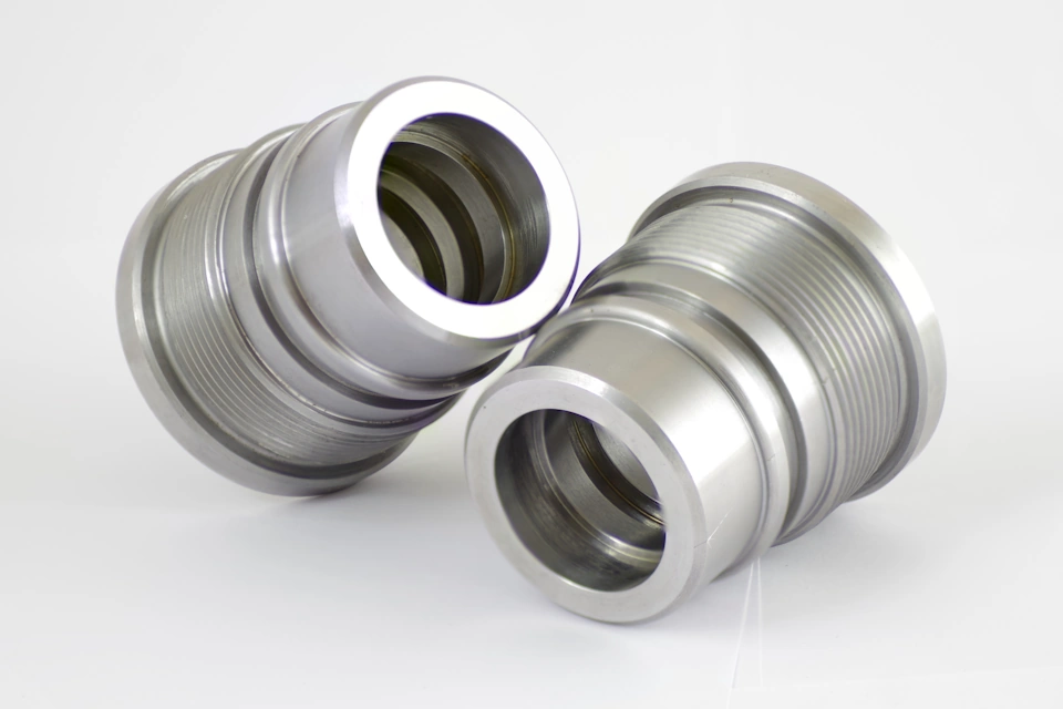 Finished hydraulic cylinder glands ready for delivery