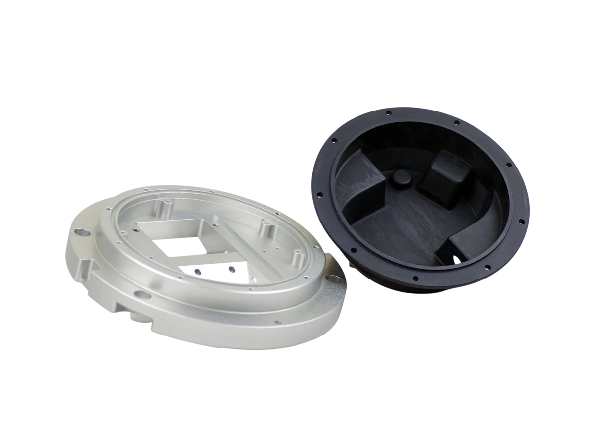 Metal prototype parts produced by CNC machining
